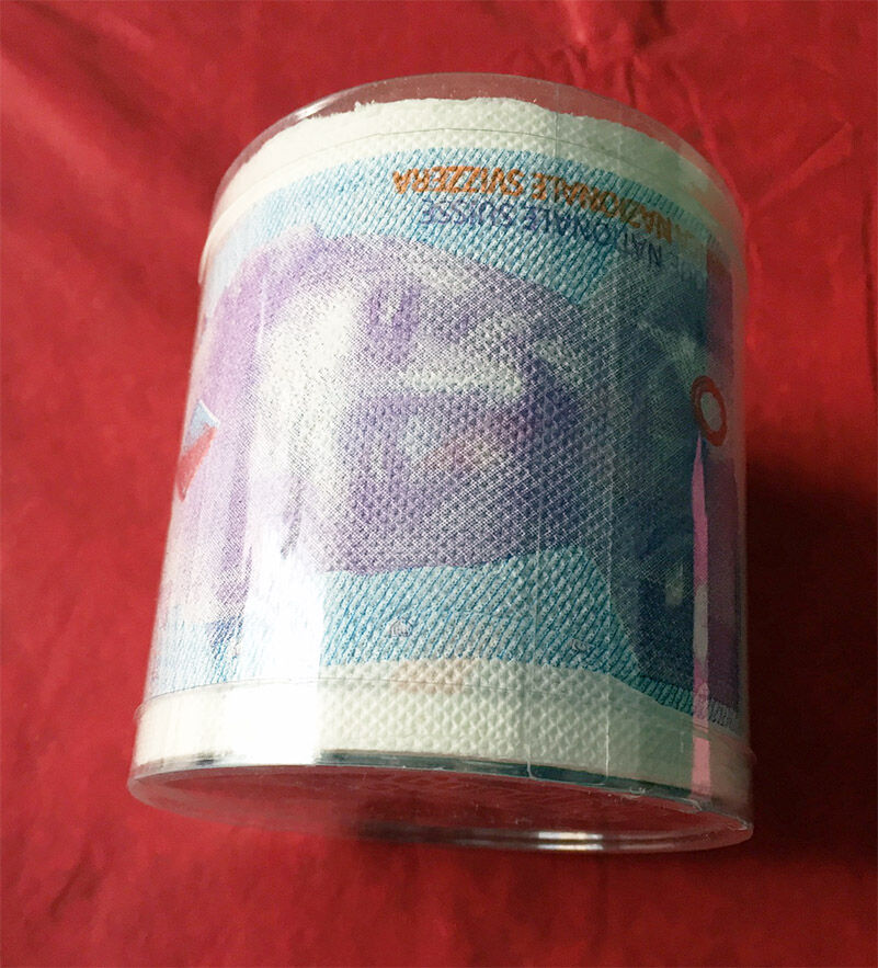 WC PAPIER Good Bye Swiss Franc