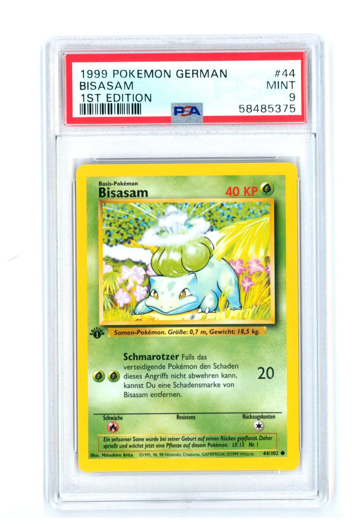 bisasam-44-102-base-set-1st-edition-psa-9-mint-pokemon-58485375 Bisasam 44/102 - Base Set - 1st Edition - PSA 9 MINT - Pokémon