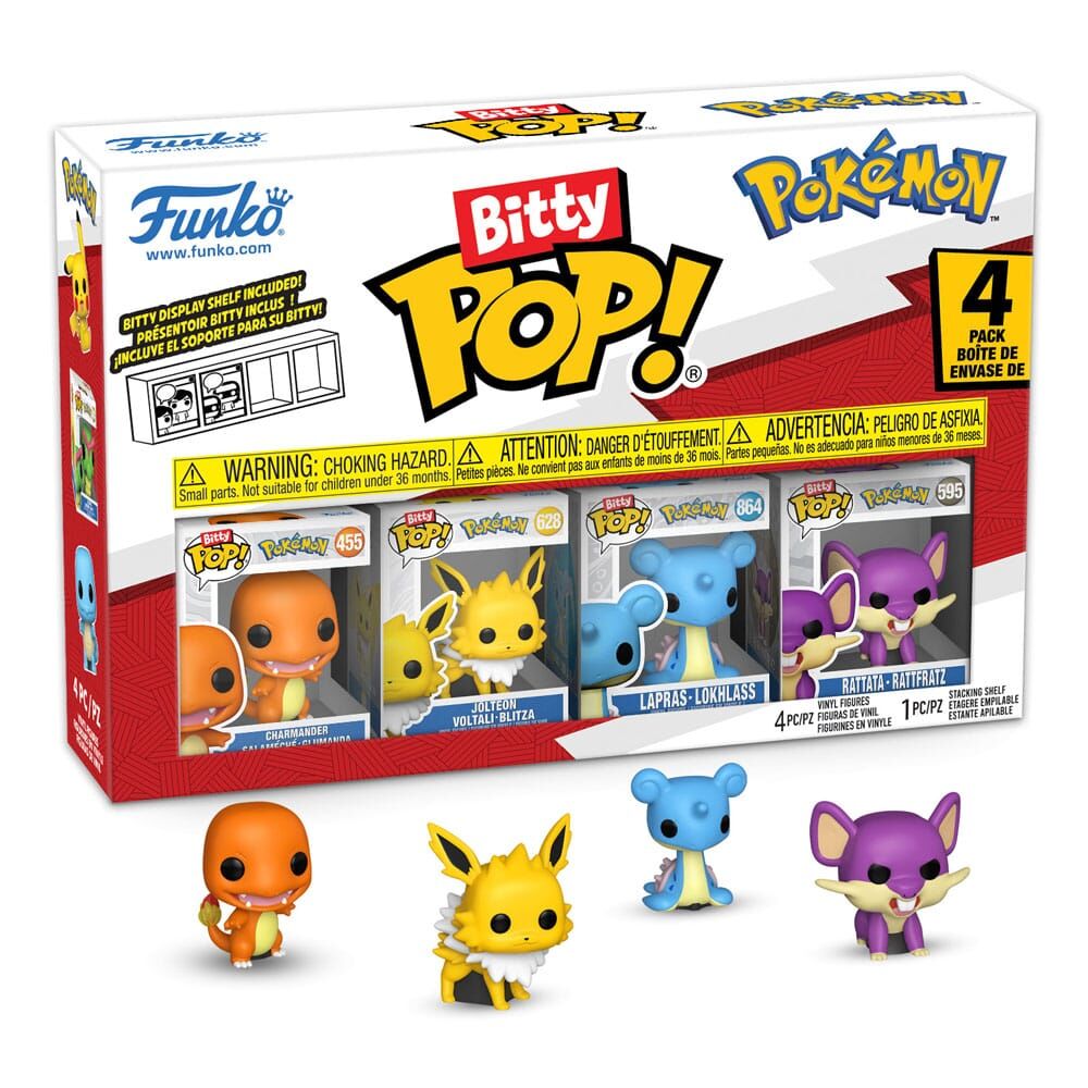 Pokémon Bitty POP! Vinyl Figur 4er-Pack Series 2 - 2cm 