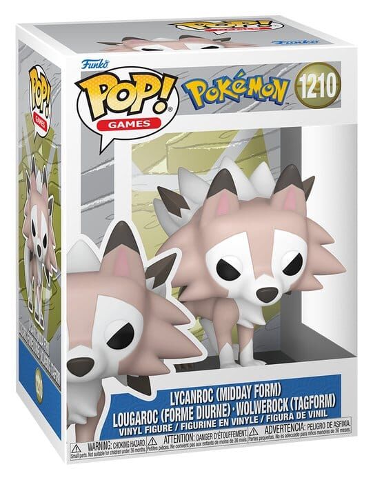 Pokémon POP! Games Vinyl Figur Lycanroc(Midday) 9 cm