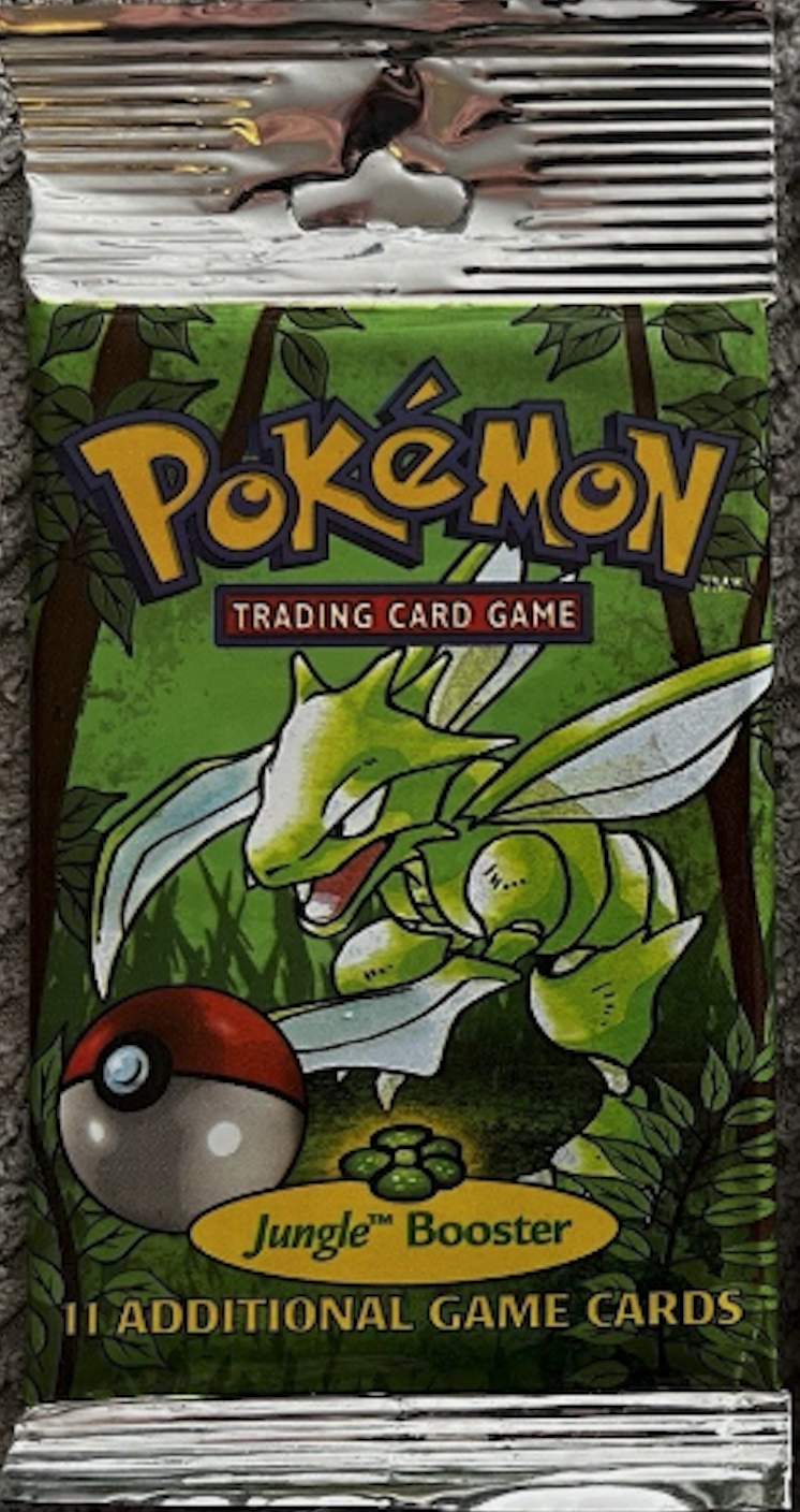 Pokémon Jungle Long Crimp Base Set Booster Sealed - 1 Random - EN