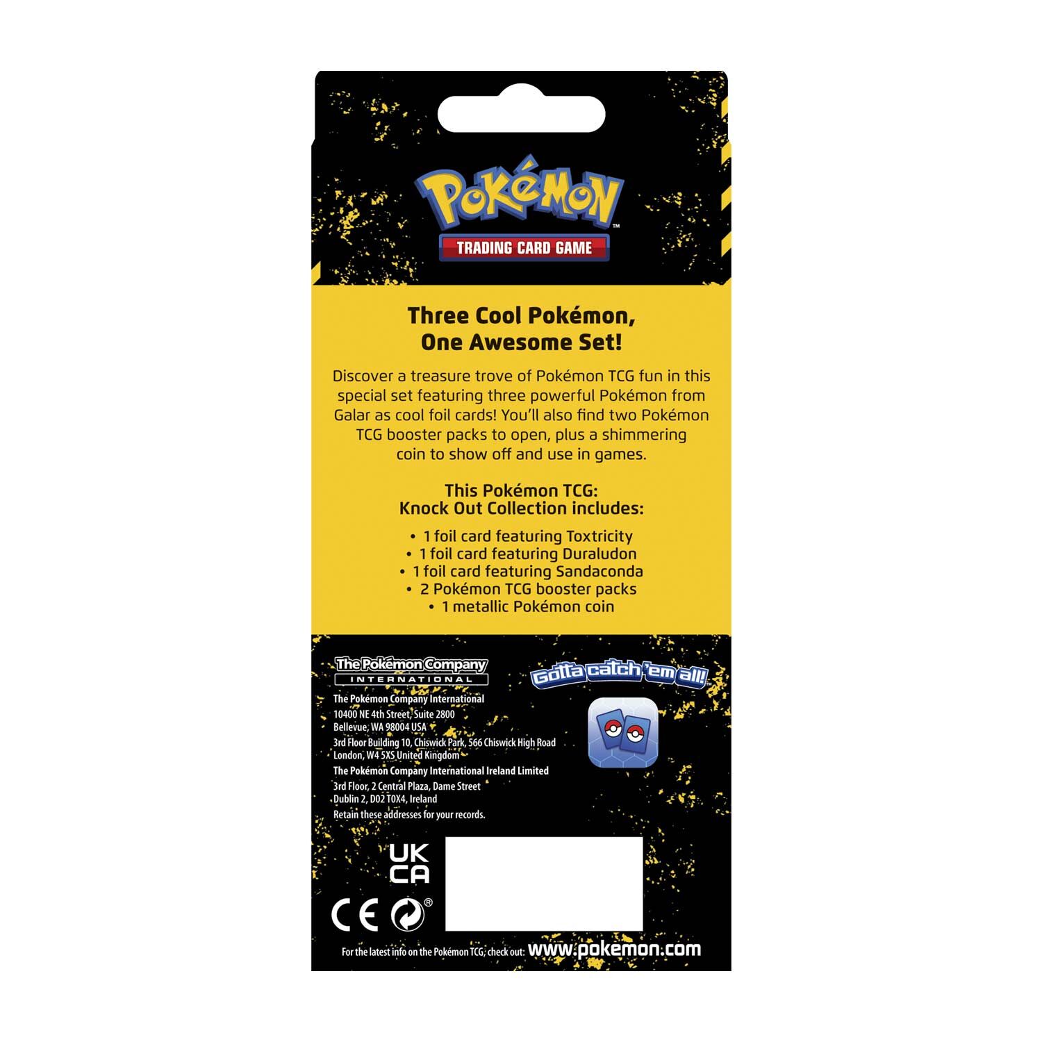 Pokémon Sword & Shield Knock Out Collection (Toxtricity, Duraludon & Sandaconda) - EN