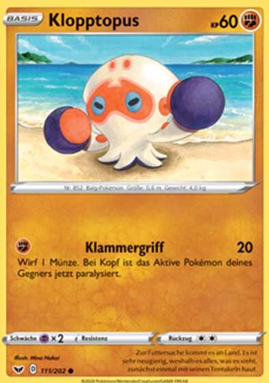 Klopptopus 111/202 - Pokémon TCG