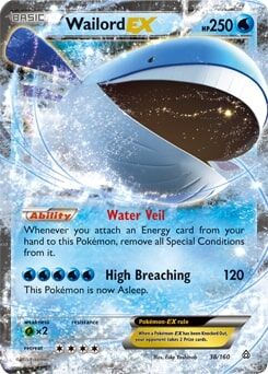Wailord EX 38/160 - Pokémon TCG