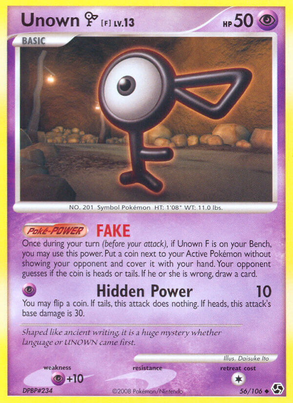 Unown F - 56/106 - Reverse Holo - EN