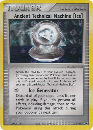 Ancient Technical Machine [Ice] - 84/101 - Reverse Holo - EN