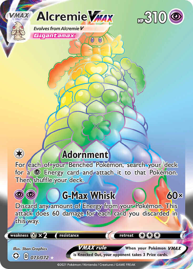 Alcremie VMAX - 073/072 - Pokémon TCG - Near Mint - EN