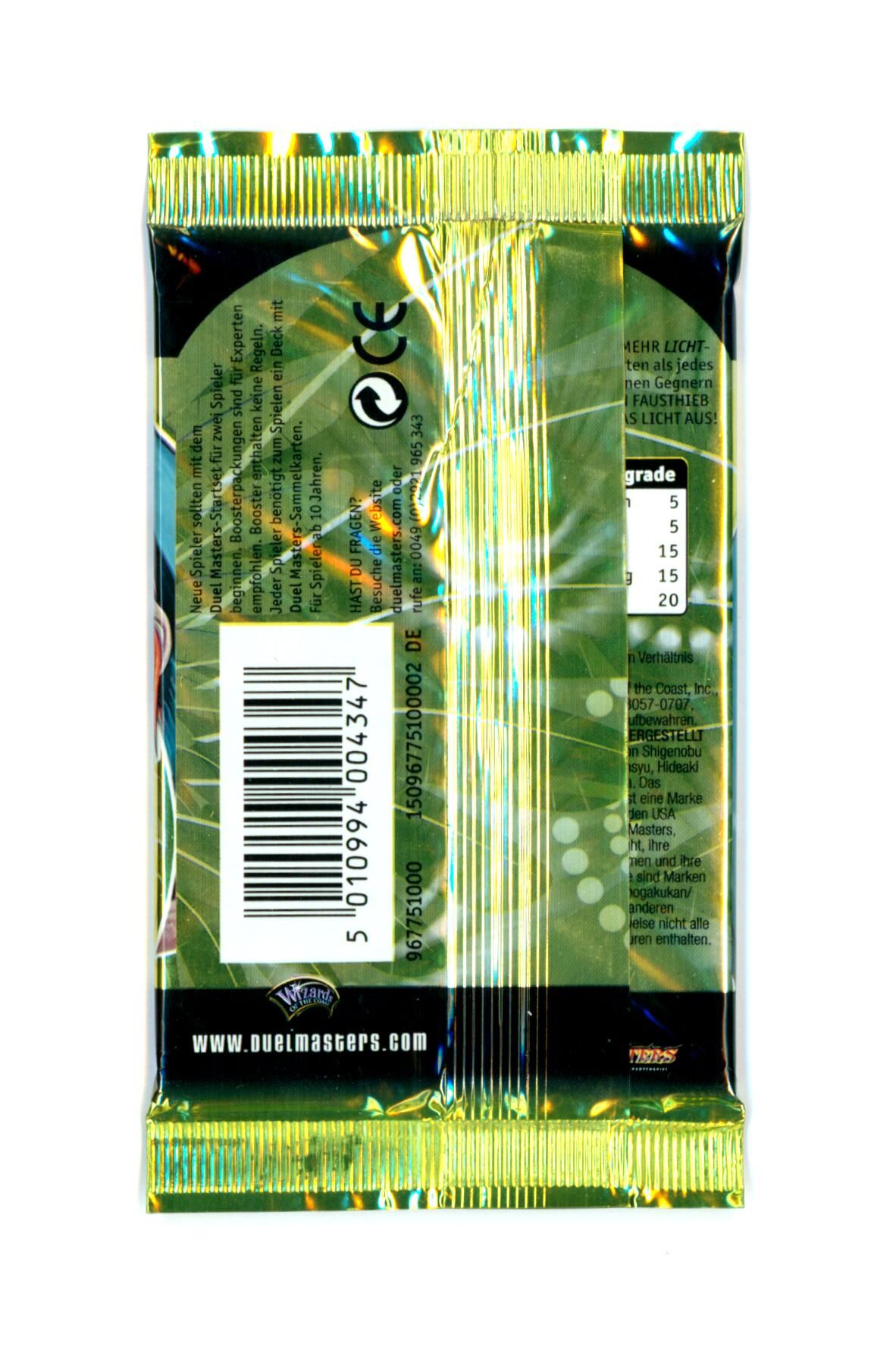 Shadowclash of Blinding Night Duel Masters TCG Booster Pack DM04 - DE