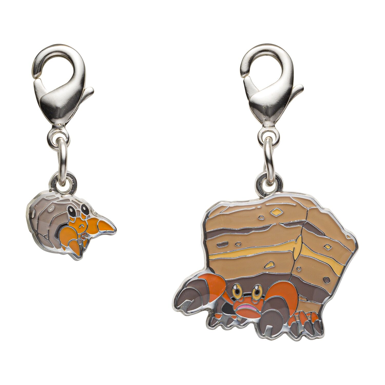 Pokemon Center - Dwebble, Crustle Schlüsselanhänger - 2 Stück