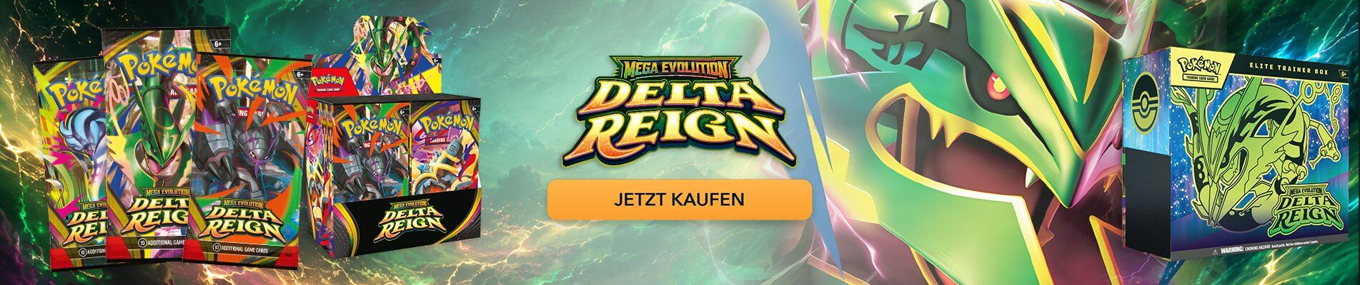Pokémon Mega Evolution Delta Reign Pokémon Mega Evolution Delta Reign: Booster, Display und Elite Trainer Box bei AMAZINGTOYS