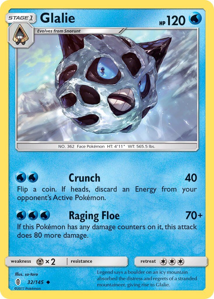glalie-32-145-pokemon-tcg-lightly-played-en Glalie - 32/145 - Pokémon TCG - Lightly Played - EN
