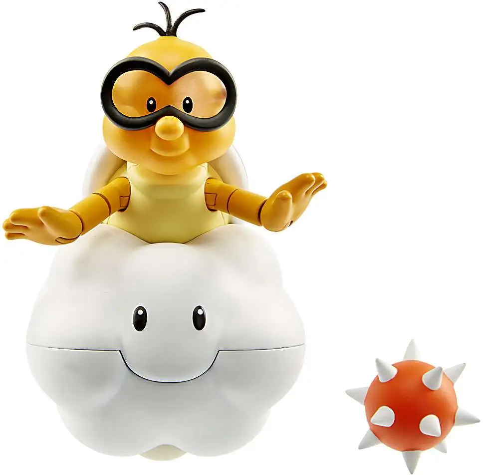 World of Nintendo Lakitu with Spike Ball Action Figure