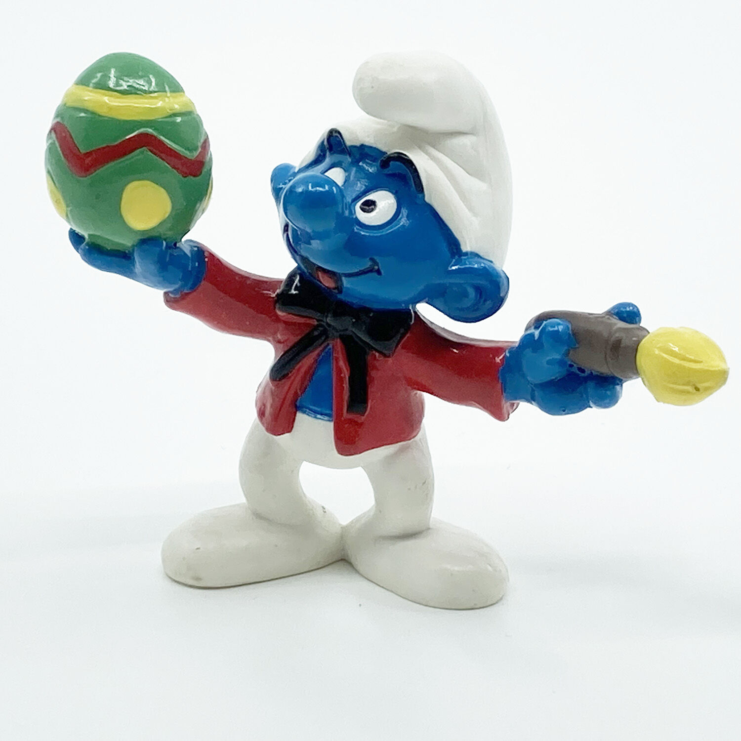a1-044 Osterschlumpf mit Pinsel PVC Figur