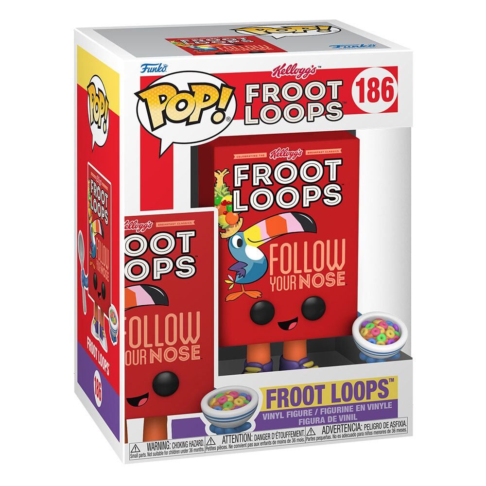 Kellogg's POP! Vinyl Figur Froot Loops Cereal Box 9 cm
