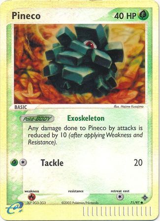 Pineco - 71/97 - Reverse Holo - EN