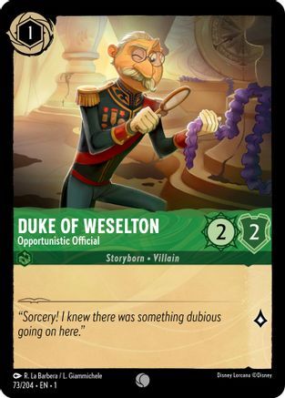 Duke of Weselton - Opportunistic Official - 73/204 - EN Duke of Weselton - Opportunistic Official - 73/204 - EN