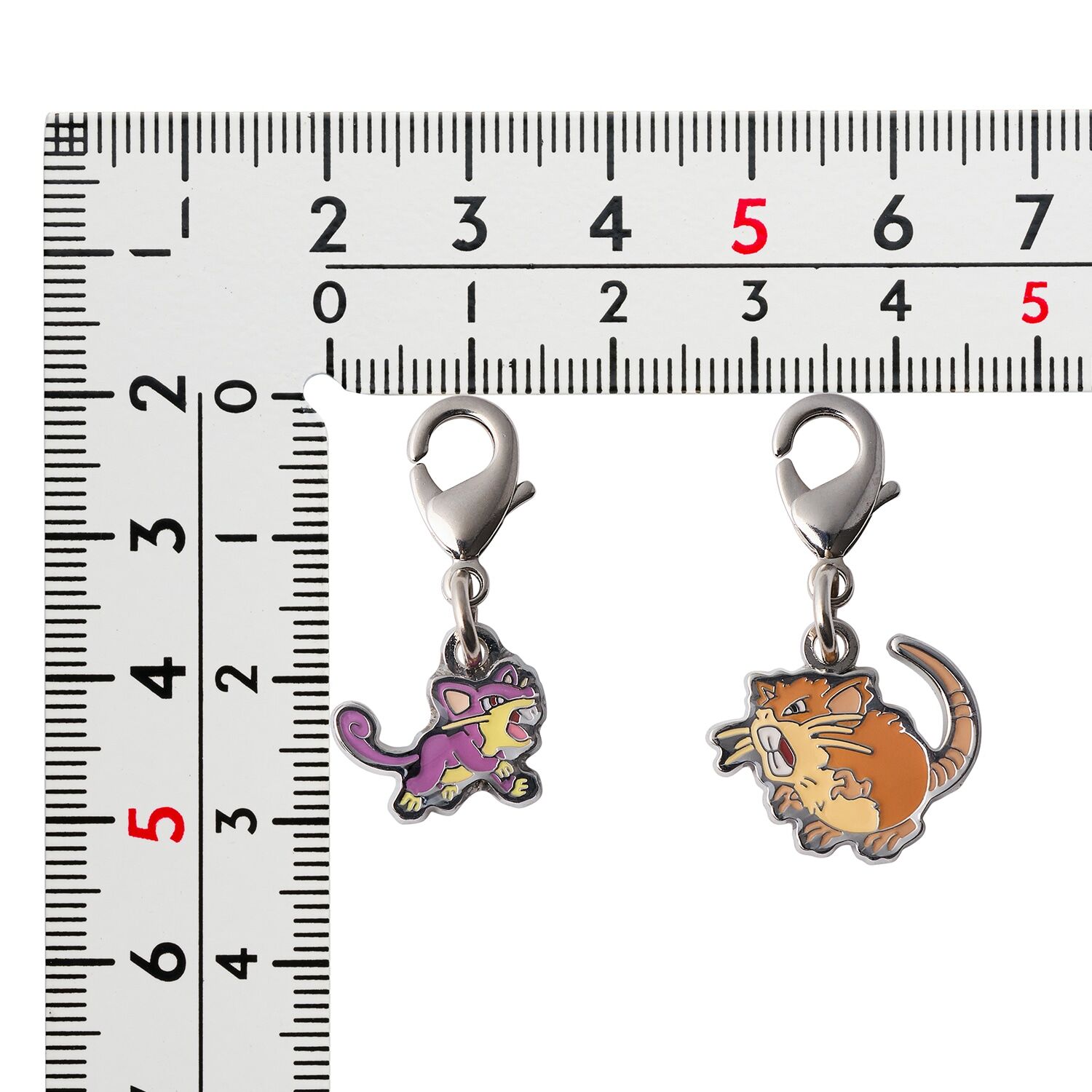 Pokemon Center - Rattata & Raticate Schlüsselanhänger - 2 Stück