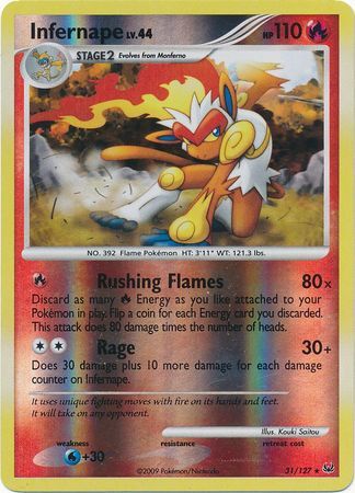 Infernape - 31/127 - Reverse Holo - EN