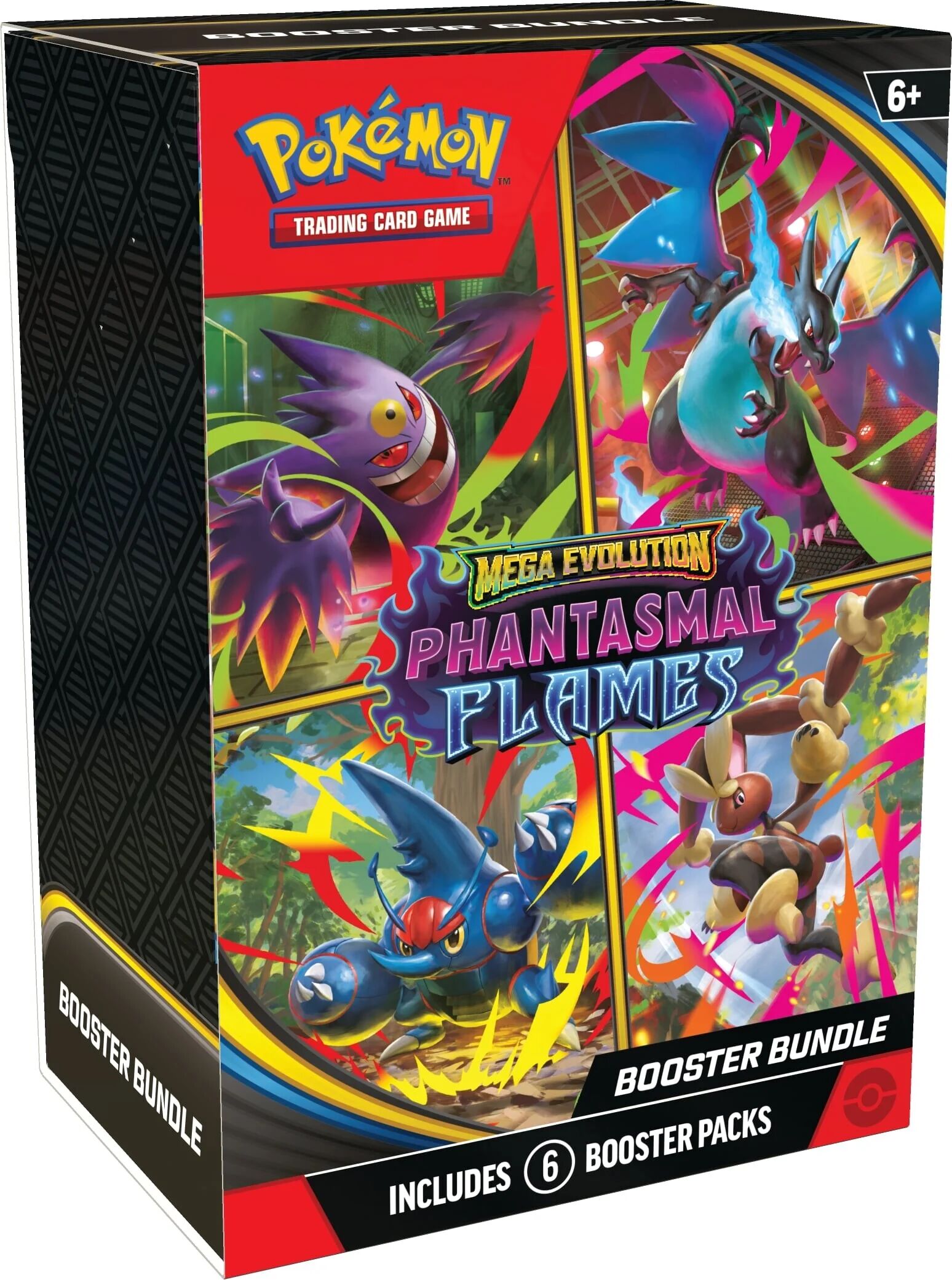 Pokémon TCG: Mega Evolution - Phantasmal Flames Booster Bundle (6 Packs) - EN