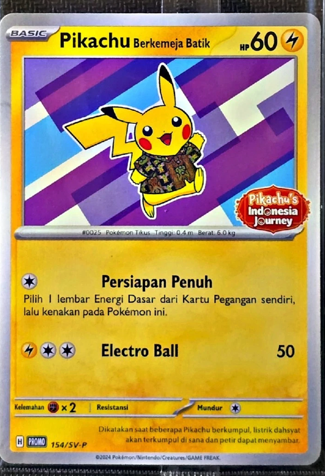Pikachu's Indonesia Journey 154/SV-P - Promo Sealed - Pokémon TCG - ID 