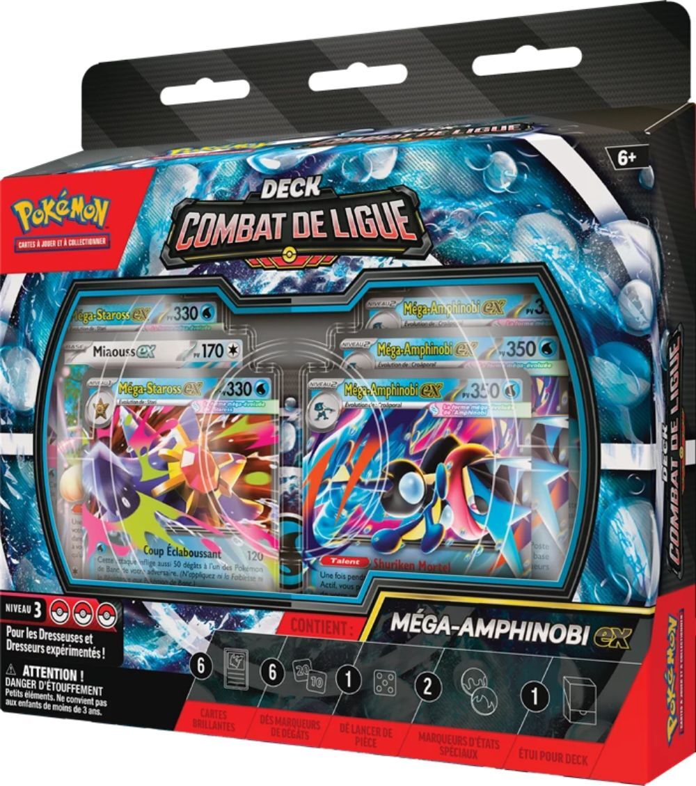 Pokémon JCC: Deck Combat De Ligue Méga-Amphinobi ex - FR