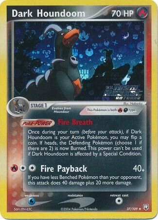 Dark Houndoom - 37/109 - Reverse Holo - EN