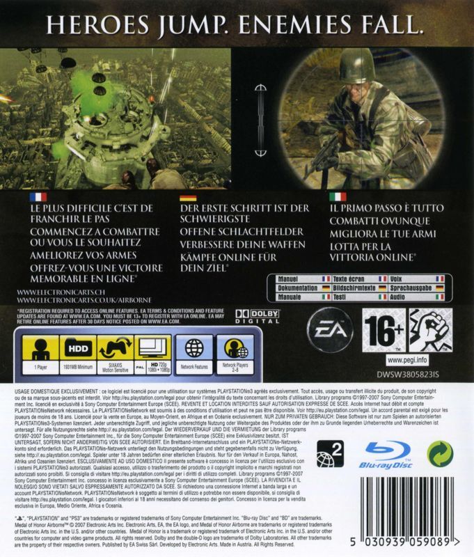 Medal of Honor: Airborne - PS2 - DE