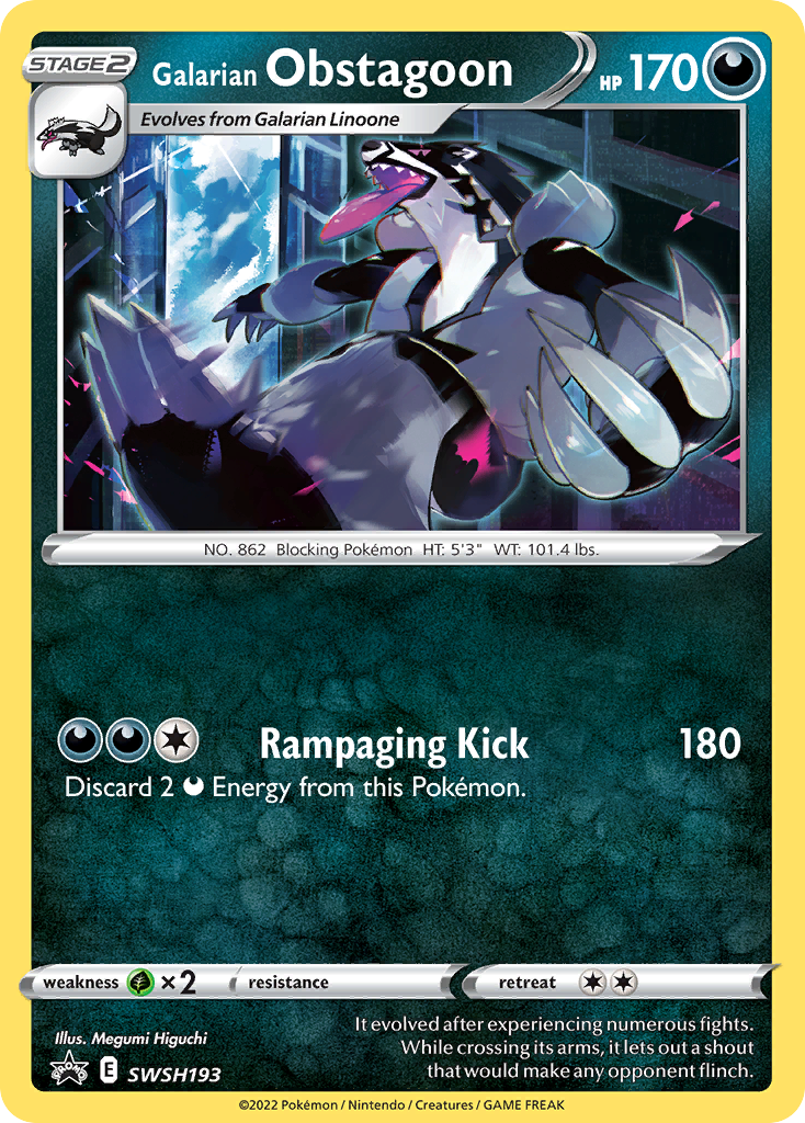 Galarian Obstagoon - SWSH193/306 - EN Galarian Obstagoon - SWSH193/306 - EN