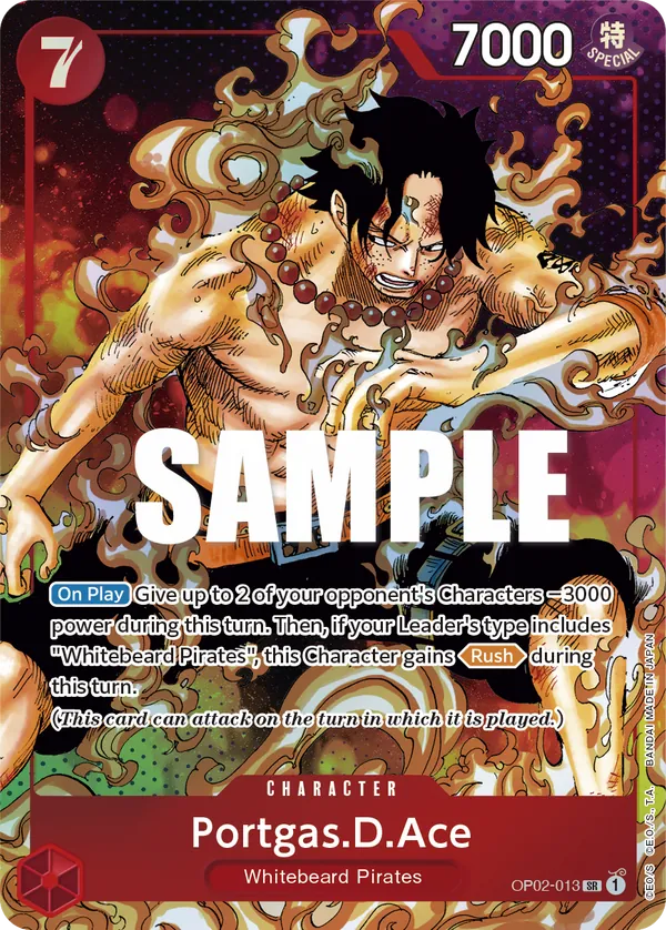 Portgas.D.Ace - OP02-013 - Alternate Art Portgas.D.Ace - OP02-013 - Alternate Art