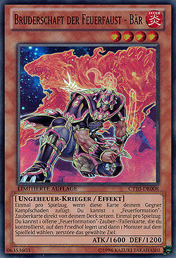Bruderschaft der Feuerfaust - Bär - Yu-Gi-Oh!