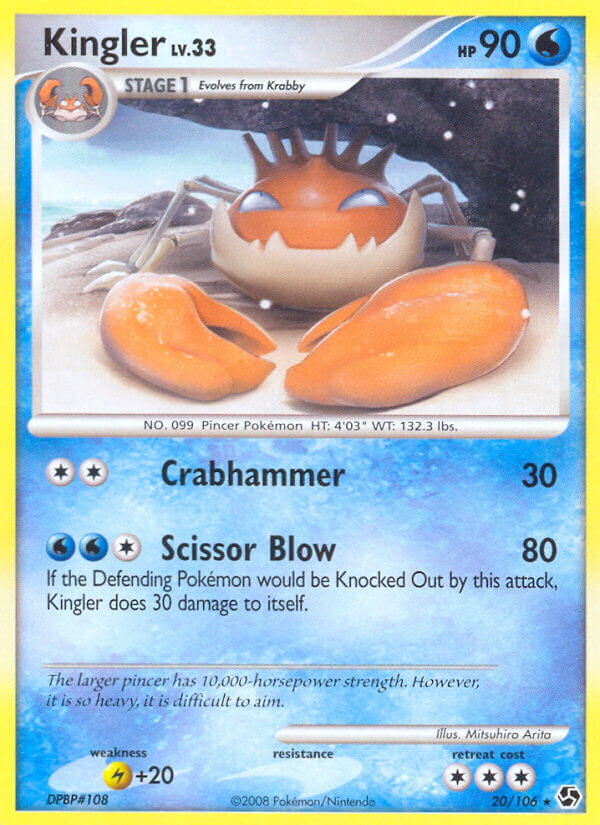 Kingler - 20/106 - Reverse Holo - EN
