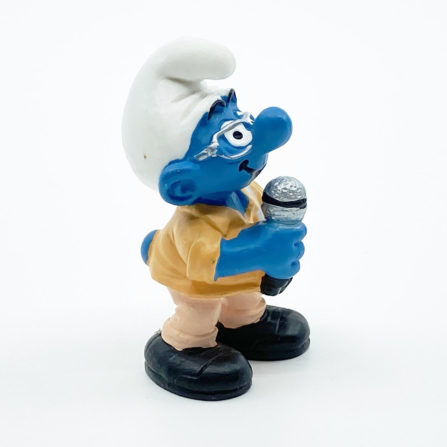 a1-039 Reporter Schlumpf PVC Figur