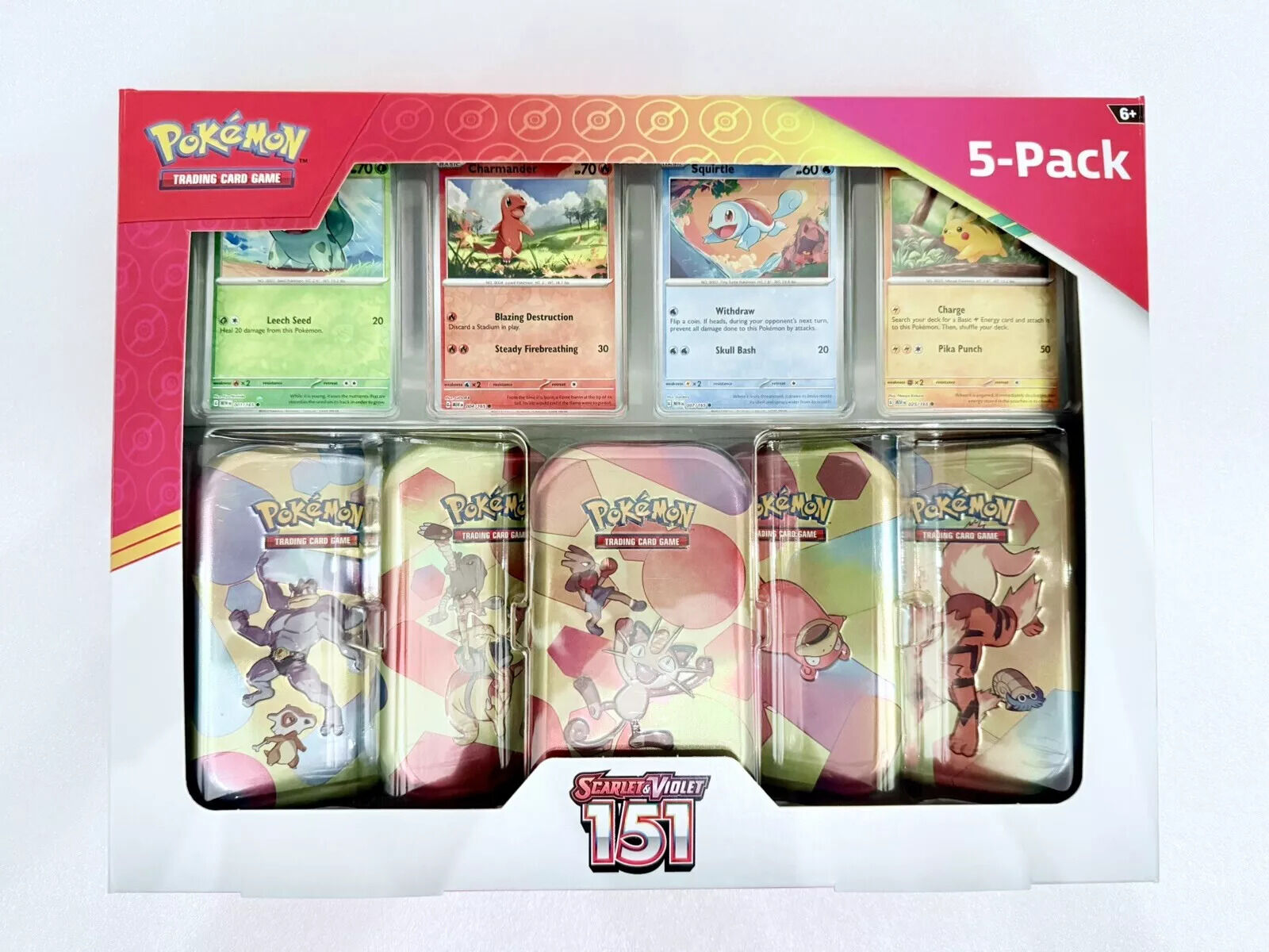 Pokémon TCG: Scarlet & Violet-151: 5-Pack Mini Tin Bundle - EN
