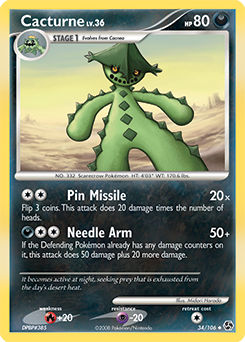 cacturne-34-106-pokemon-tcg-near-mint Cacturne - 34/106 - Pokemon TCG - Near Mint