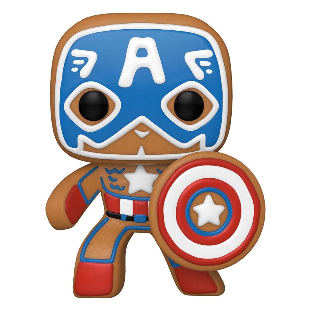 Marvel POP! Vinyl Figur Holiday Captain America 9 cm Marvel POP! Vinyl Figur Holiday Captain America 9 cm