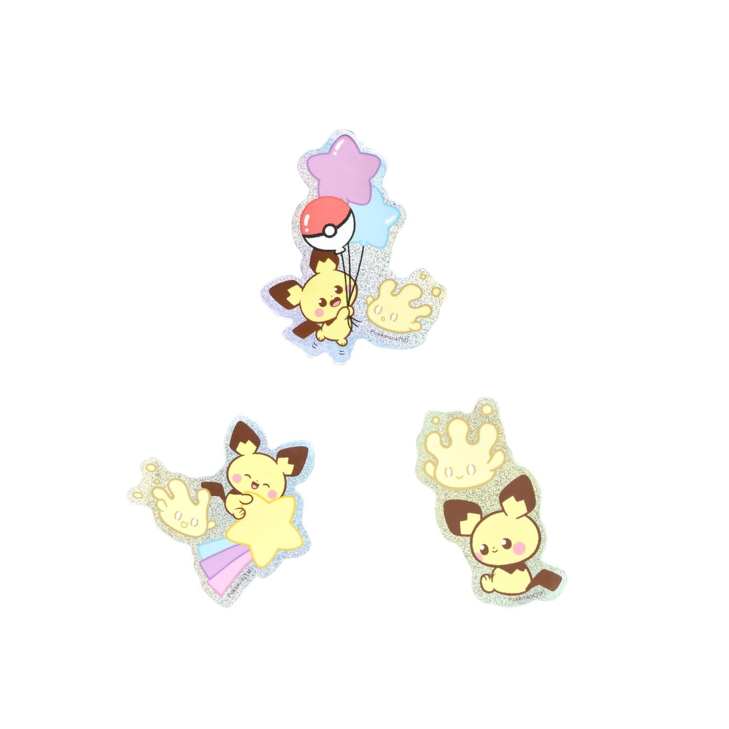 Pokepeace Mobile Sticker Pichu & Milcery