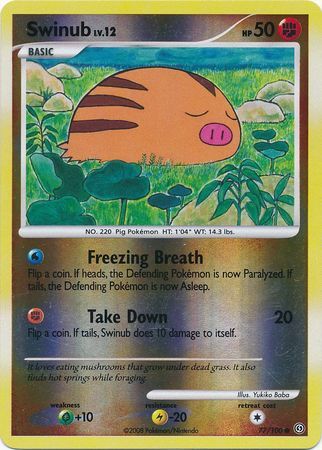 Swinub - 77/100 - Reverse Holo - EN Swinub - 77/100 - Reverse Holo - EN