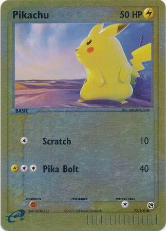 Pikachu - 72/100 - Reverse Holo - EN