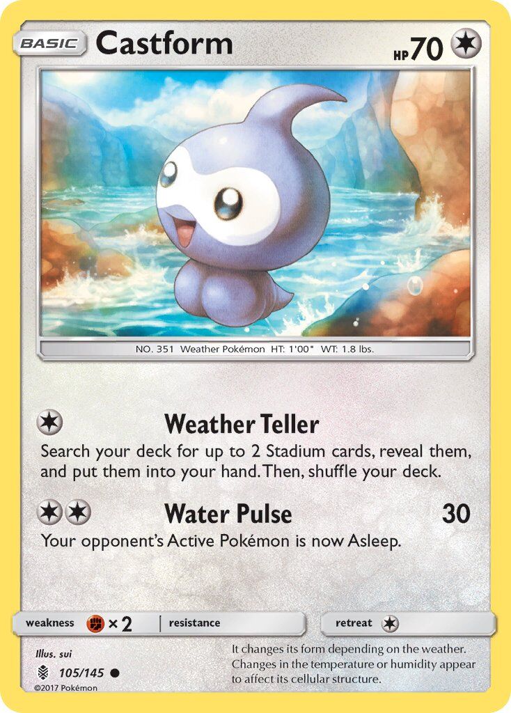 castform-105-145-pokemon-tcg-lightly-played-en Castform - 105/145 - Pokémon TCG - Lightly Played - EN