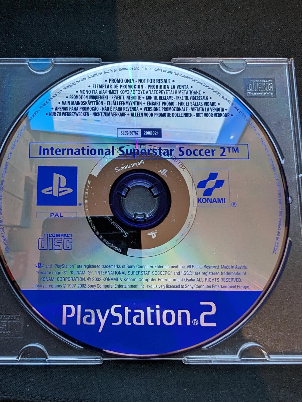 International Superstar Soccer 2 [Promo Not For Resale] - OVP - PS2 - DE