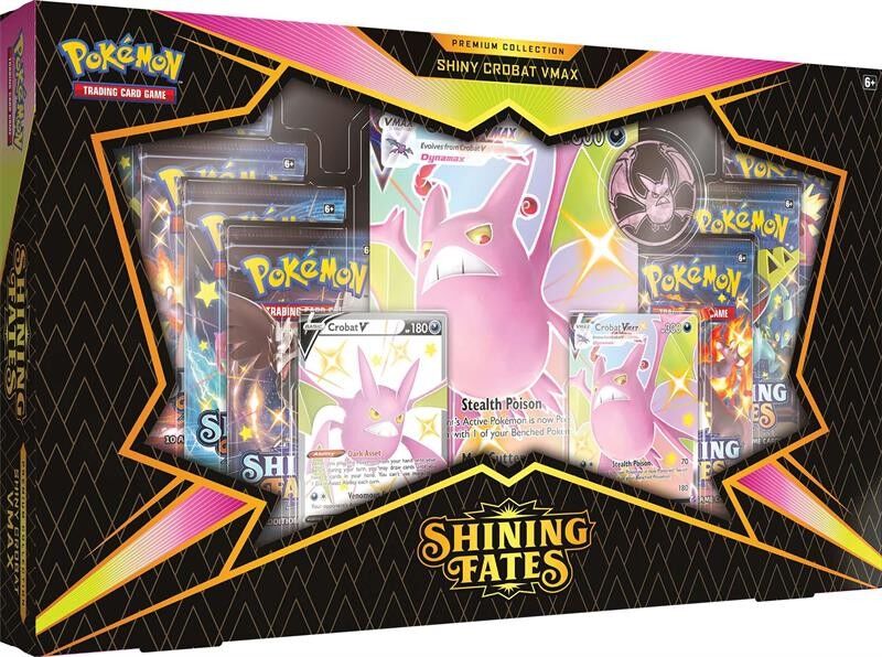 Pokémon Shining Fates Crobat VMAX Premium Collection Box - EN