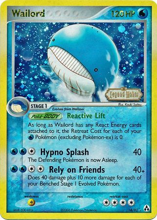 Wailord - 14/92 - Reverse Holo - EN Wailord - 14/92 - Reverse Holo - EN