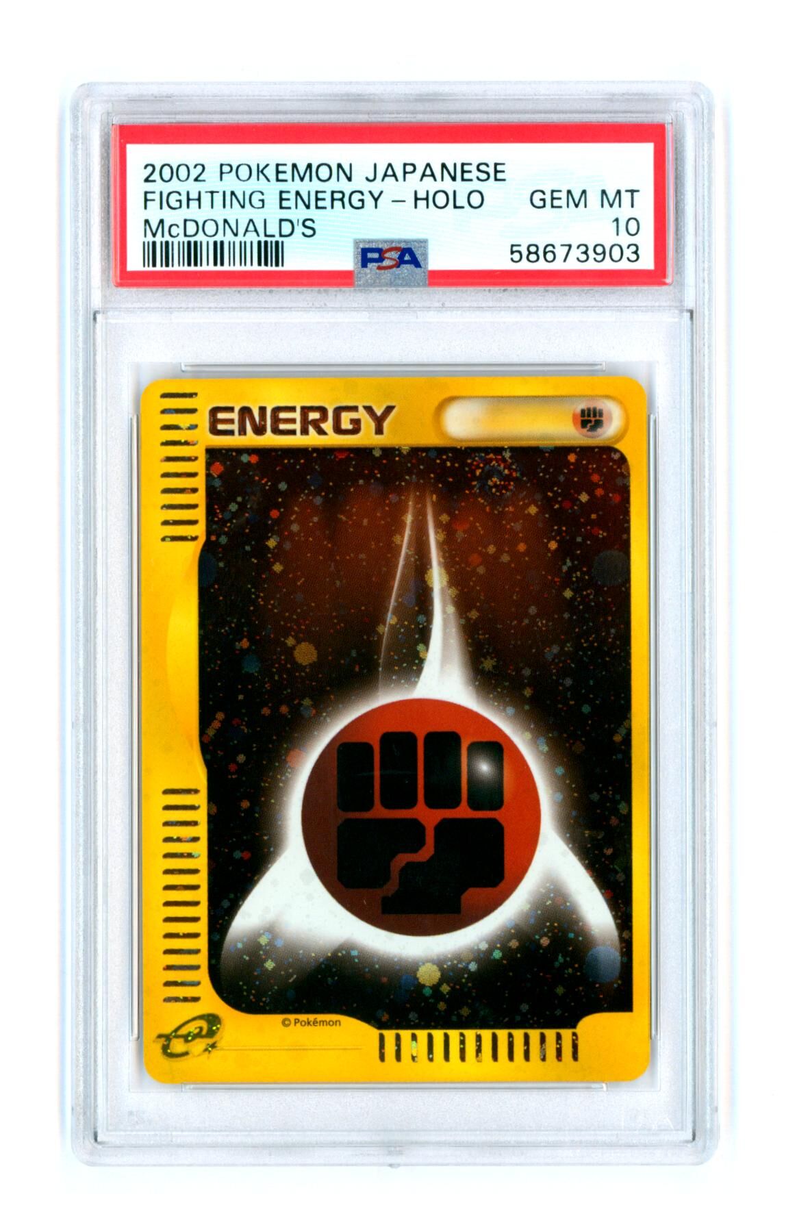 Fighting Energy - McDonald's - Japanese - Holo - PSA 10 GEM MT - Pokémon