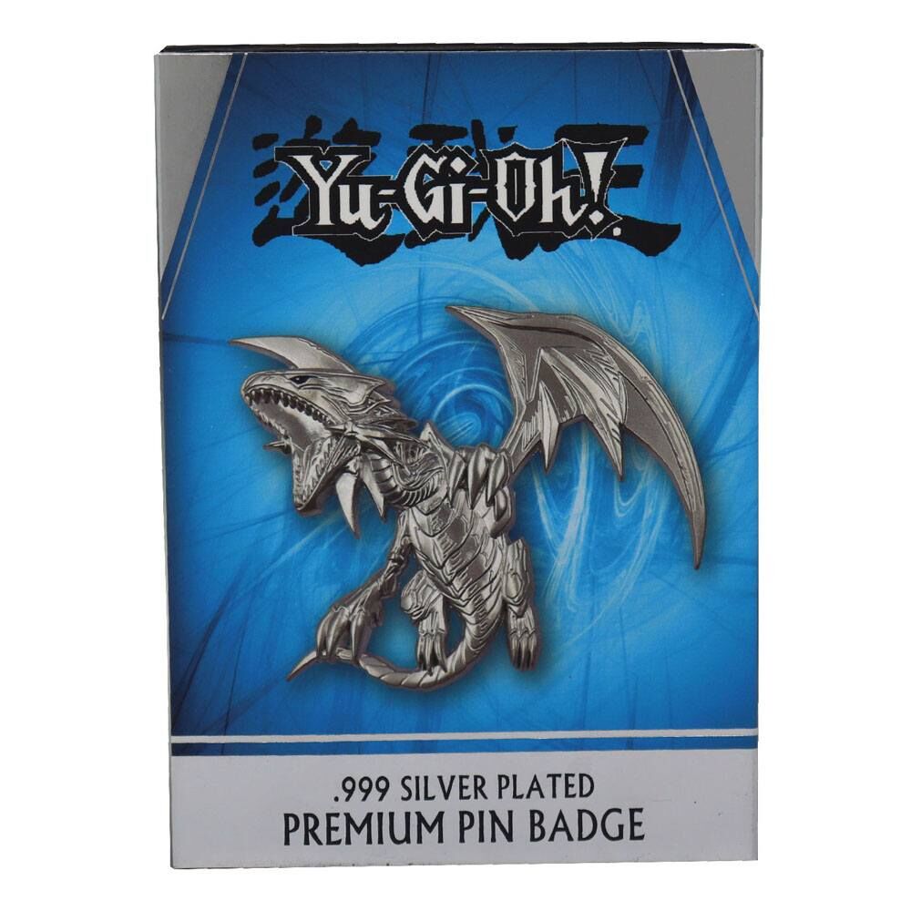  YU-GI-OH! Silver Plated Blue Eyes White Dragon XL Pin Badge