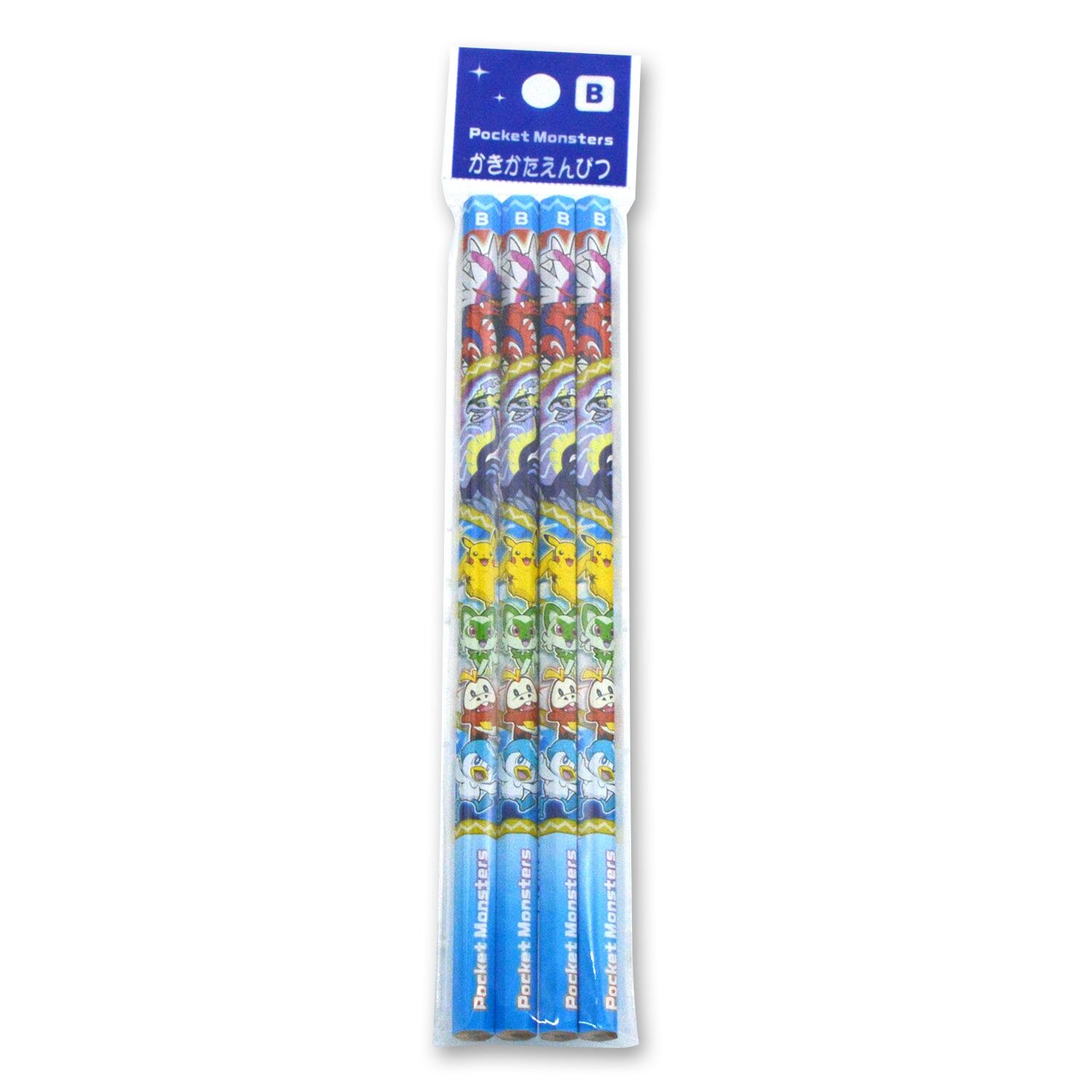 Pokemon Center Original Scarlet & Violet Pencil B (4 Pack) Pokemon Center Original Scarlet & Violet Pencil B (4 Pack)