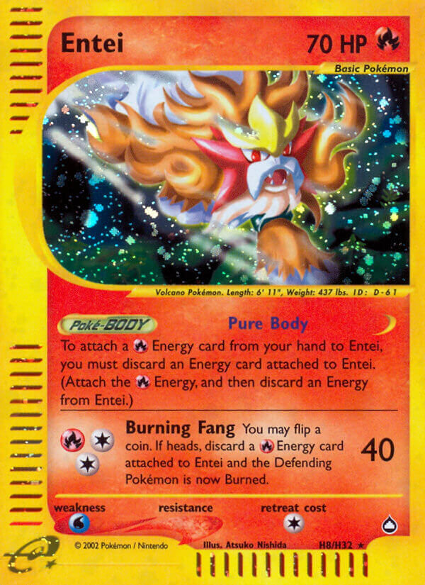 Entei - H8/H32 - Holo Rare - EN Entei - H8/H32 - Holo Rare - EN