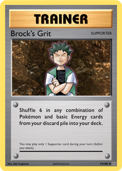 Brock's Grit - 74/108 - Pokémon TCG - Near Mint - EN
