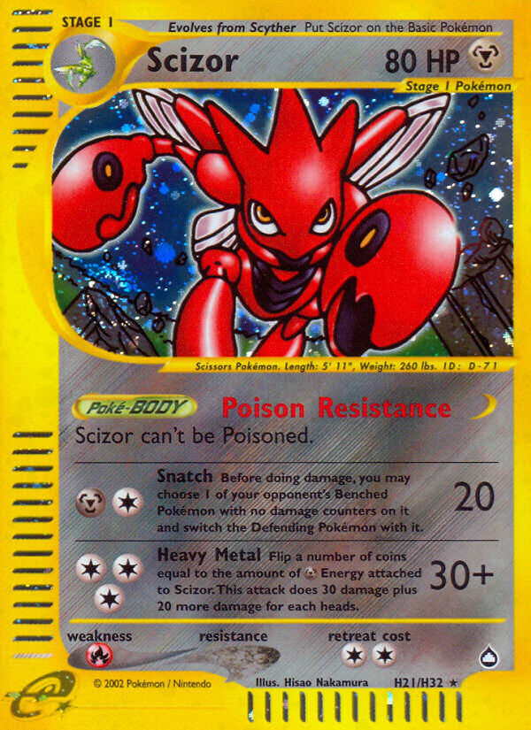Scizor - H21/H32 - Holo Rare - EN Scizor - H21/H32 - Holo Rare - EN