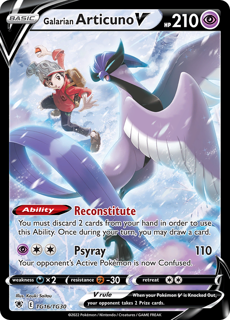 Galarian Articuno V - TG16/TG30 - EN