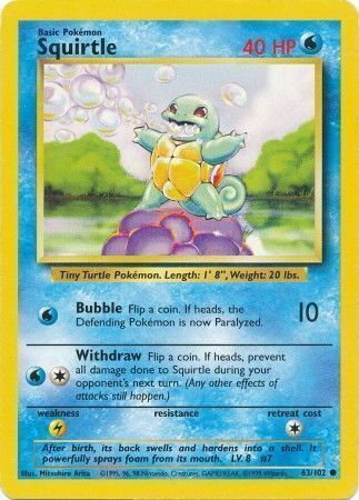 Squirtle - 63/102 - Unlimited - EN